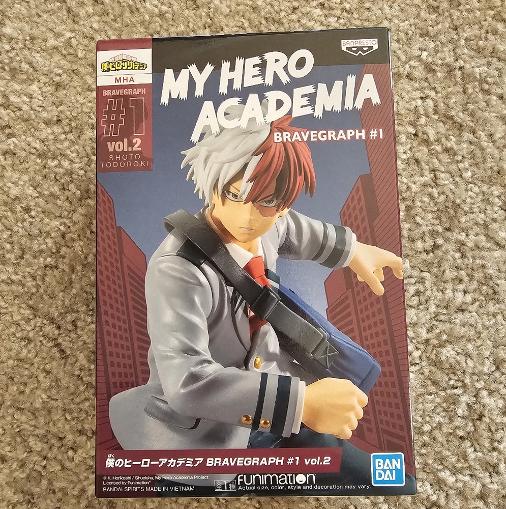 Bandai My Hero Academia Bravegraph #1 Volume 2 Shoto Todoroki Action Figure